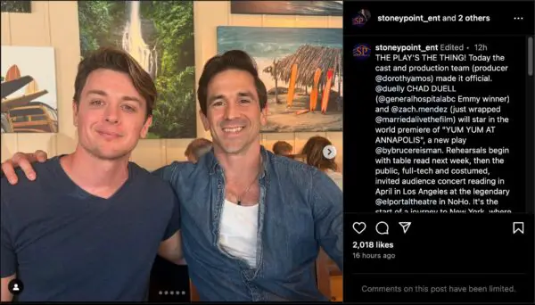 General hospital alum chad duell is heading to (off-off)broadway: "it will be 'acting olympics'"