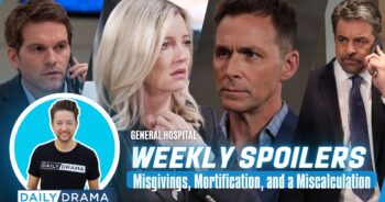 Weekly general hospital spoilers for march 17 - march 21, 2025: misgivings, mortification, and a miscalculation