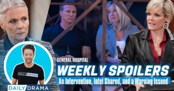 Weekly general hospital spoilers for april 7 - april 11 2025: an intervention, intel shared, and a warning issued