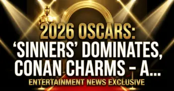 2026 oscars: 'sinners' dominates, conan charms – a night for the history books