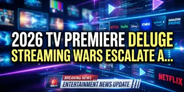 2026 tv premiere deluge: streaming wars escalate amidst peak tv