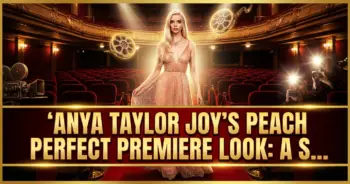 Anya taylor-joy's peach perfect premiere look: a strategic style statement