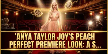 Anya taylor-joy's peach perfect premiere look: a strategic style statement