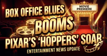 Box office blues and booms: pixar's 'hoppers' soars, 'the bride! ' crumbles