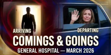 General hospital comings and goings — march 2026
