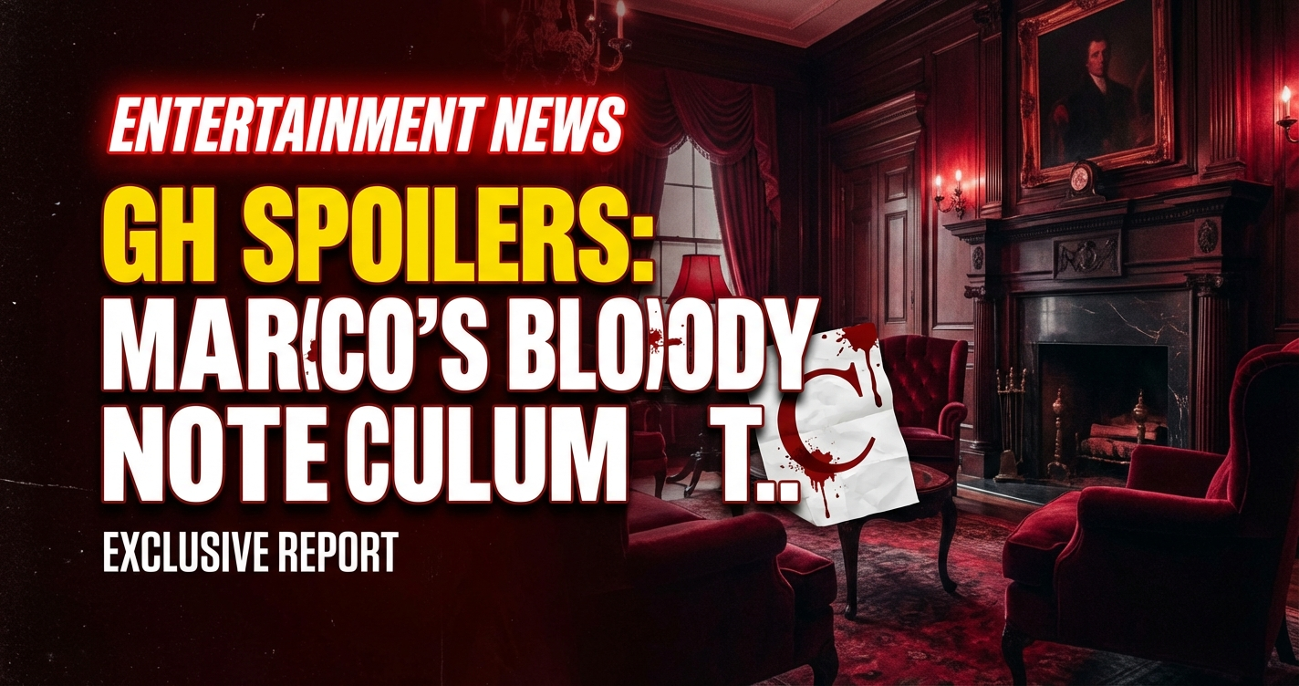 Gh spoilers: marco's bloody 'c' note – is cullum the killer?! 1 Gh spoilers: marco's bloody 'c' note – is cullum the killer?!