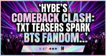 Hybes comeback clash: txt teasers spark bts fandom firestorm