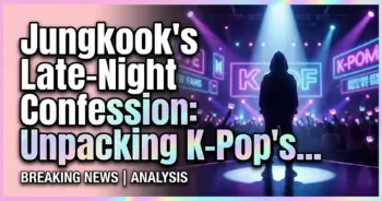 Jungkooks late-night confession: unpacking k-pops hidden pressures