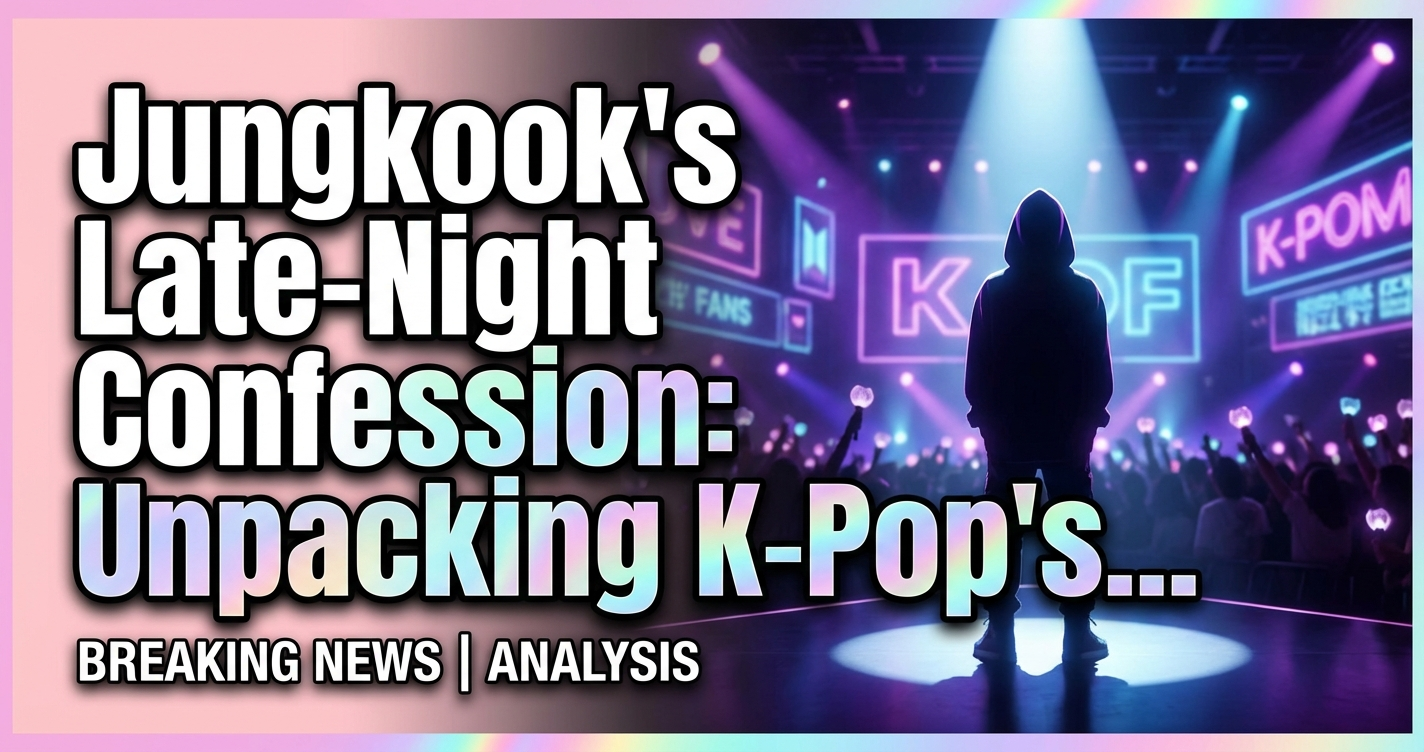 Jungkook's late-night confession: unpacking k-pop's hidden pressures 1 Jungkooks late-night confession: unpacking k-pops hidden pressures