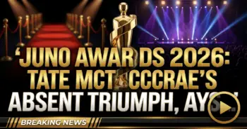 Juno awards 2026: tate mcrae's absent triumph, aysanabee's resounding rise