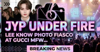 Jyp under fire: lee know photo fiasco at gucci mfw sparks fan outrage