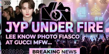 Jyp under fire: lee know photo fiasco at gucci mfw sparks fan outrage