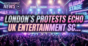 London's protests echo through uk entertainment scene