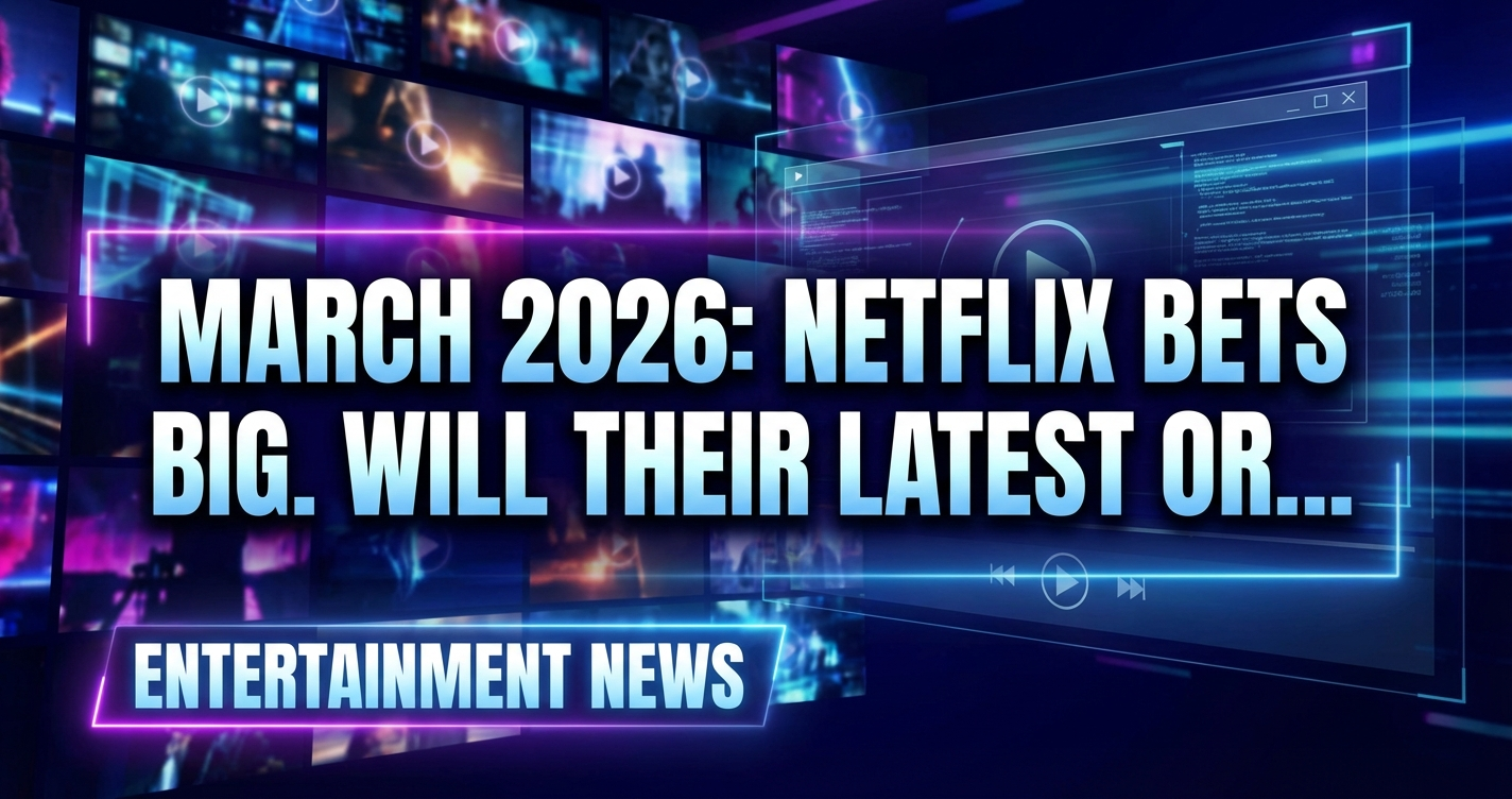 March 2026: netflix bets big. Will their latest originals pay off? 1 March 2026: netflix bets big. Will their latest originals pay off?