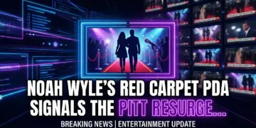 Noah wyles red carpet pda signals the pitt resurgence and a new era for stars