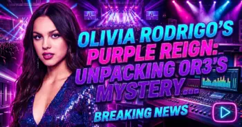 Olivia rodrigo's purple reign: unpacking or3's mystifying tease