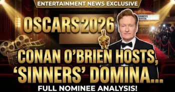 Oscars 2026: conan o'brien hosts, 'sinners' dominates noms in bold shift