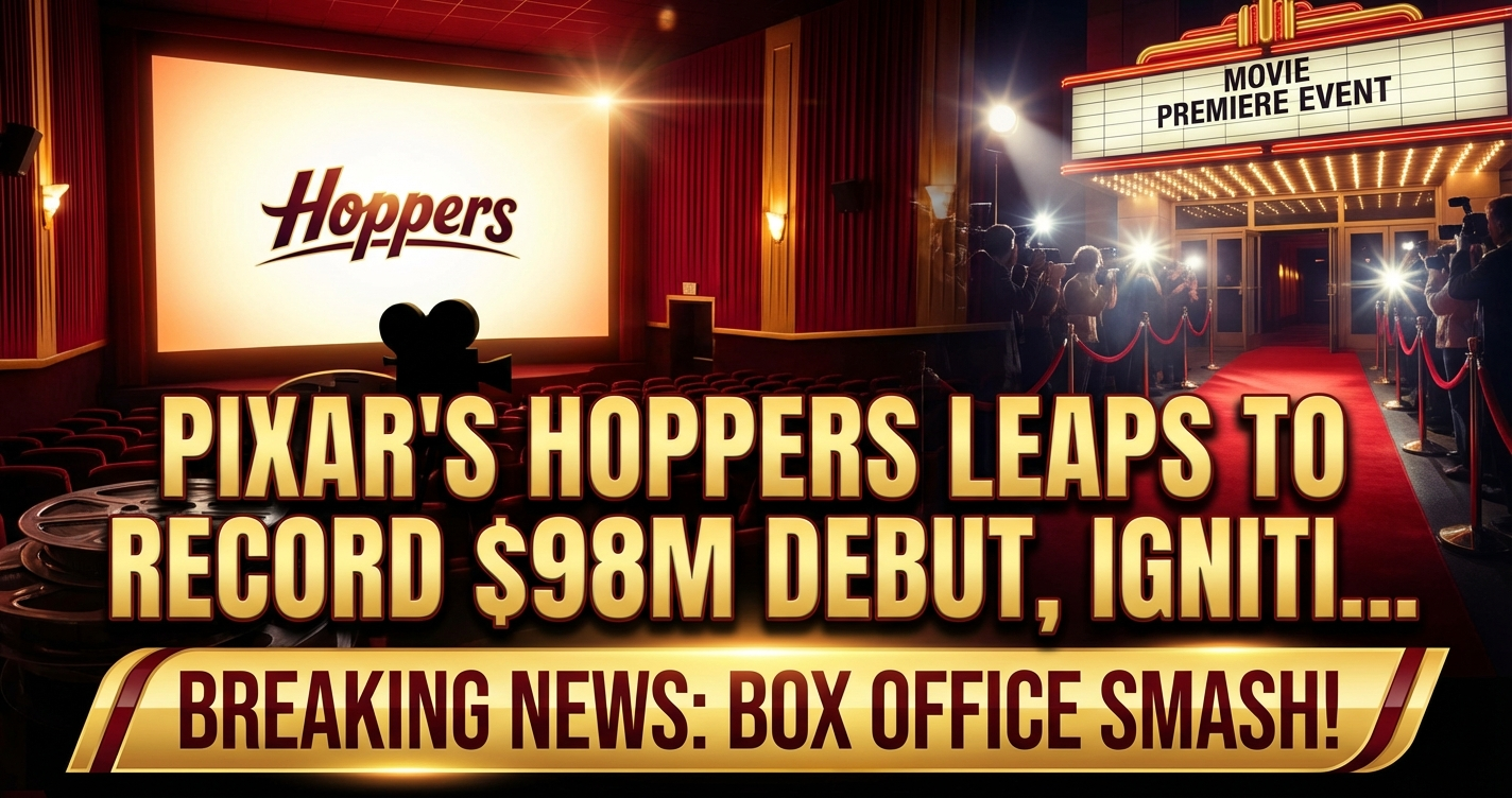 Pixar's hoppers leaps to record $98m debut, igniting studio's revival 1 Pixar's hoppers leaps to record $98m debut, igniting studio's revival