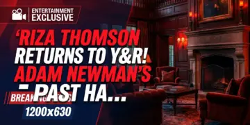 Riza thomson returns to y&r! Adam newman's past haunts him!