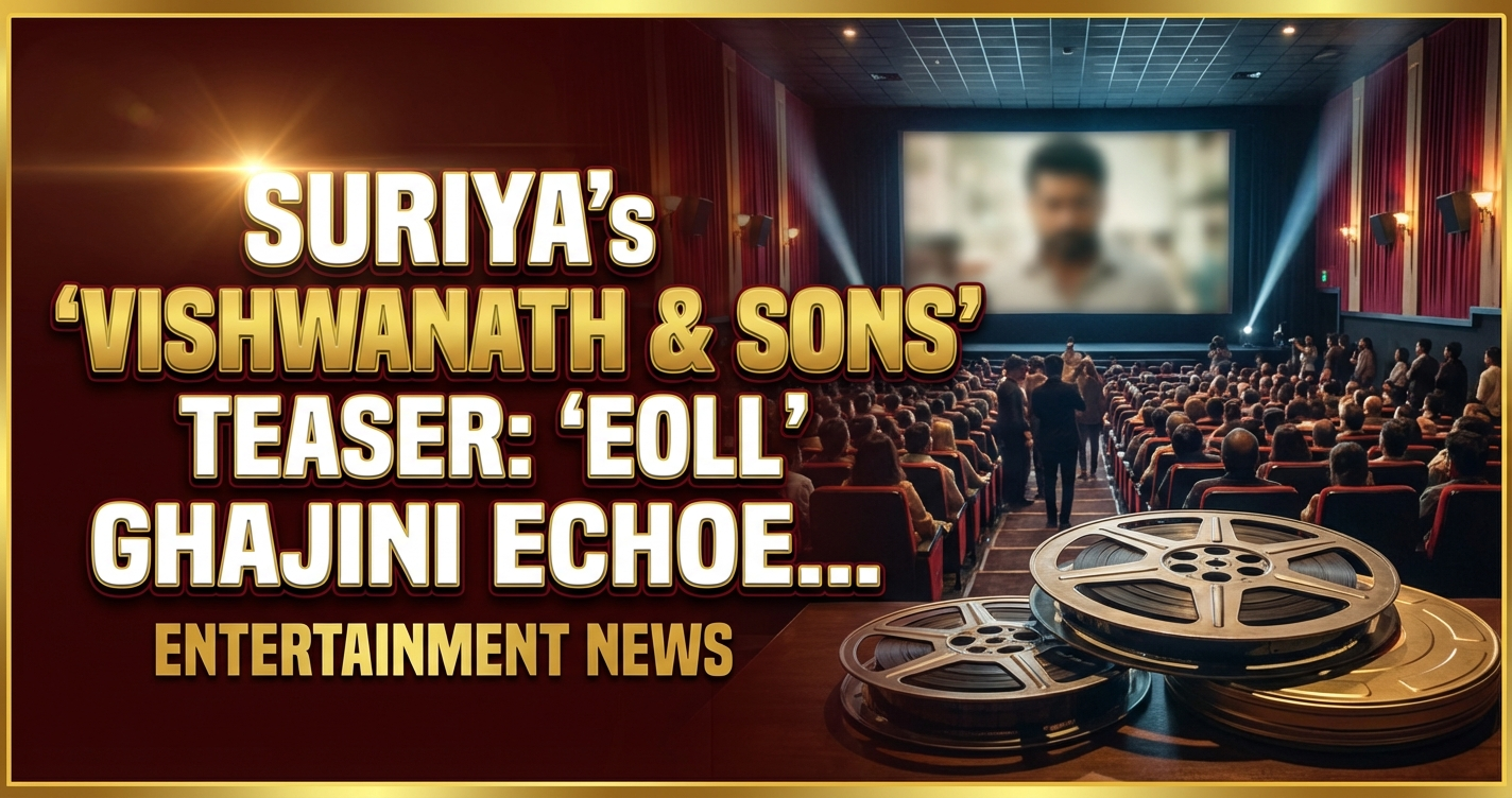Suriya's 'vishwanath & sons' teaser: ghajini echoes & new chemistry 1 Suriya's 'vishwanath & sons' teaser: ghajini echoes & new chemistry