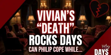 Vivian's 'death' rocks days: can philip cope while rachel embraces brady's future?