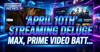 April 10th streaming deluge: max, prime video battle for your screen