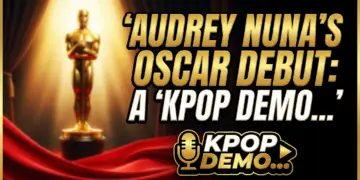 Audrey nuna's oscar red carpet debut: a 'kpop demon hunters' star ascends