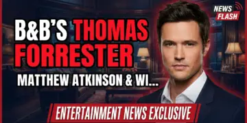 B&b's thomas forrester actor matthew atkinson & wife share joyous news!