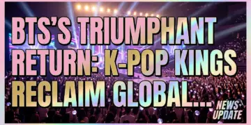 Bts's triumphant return: k-pop kings reclaim global stage after hiatus