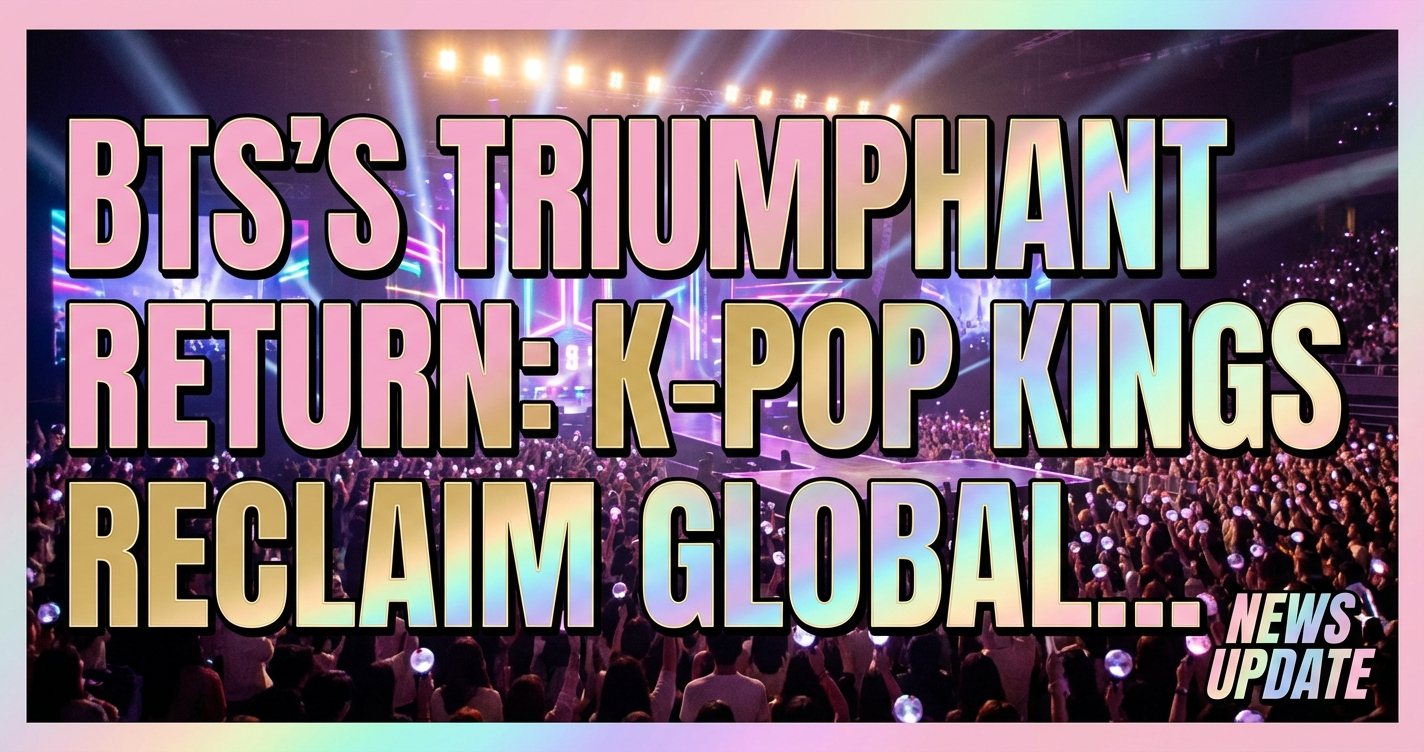 Bts's triumphant return: k-pop kings reclaim global stage after hiatus