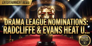 Drama league nominations: radcliffe & evans heat up broadway awards race
