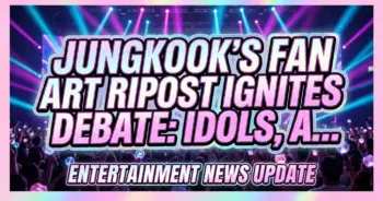 Jungkook's fan art repost ignites debate: idols, artists, and online boundaries
