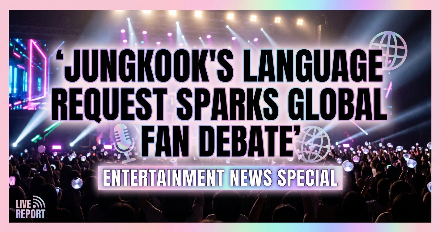 Jungkook's language request sparks global fan debate: arrogance or misunderstanding? 1 Jungkook's language request sparks global fan debate: arrogance or misunderstanding?