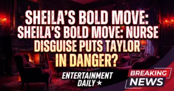 Sheila's bold move: nurse disguise puts taylor in peril on b&b!