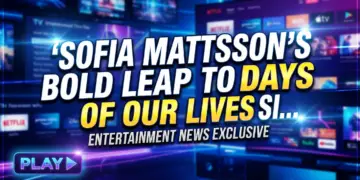 Sofia mattsson's bold leap to days of our lives signals new era for soaps