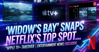 Apple tv+'s 'widow's bay' snaps netflix's top spot reign