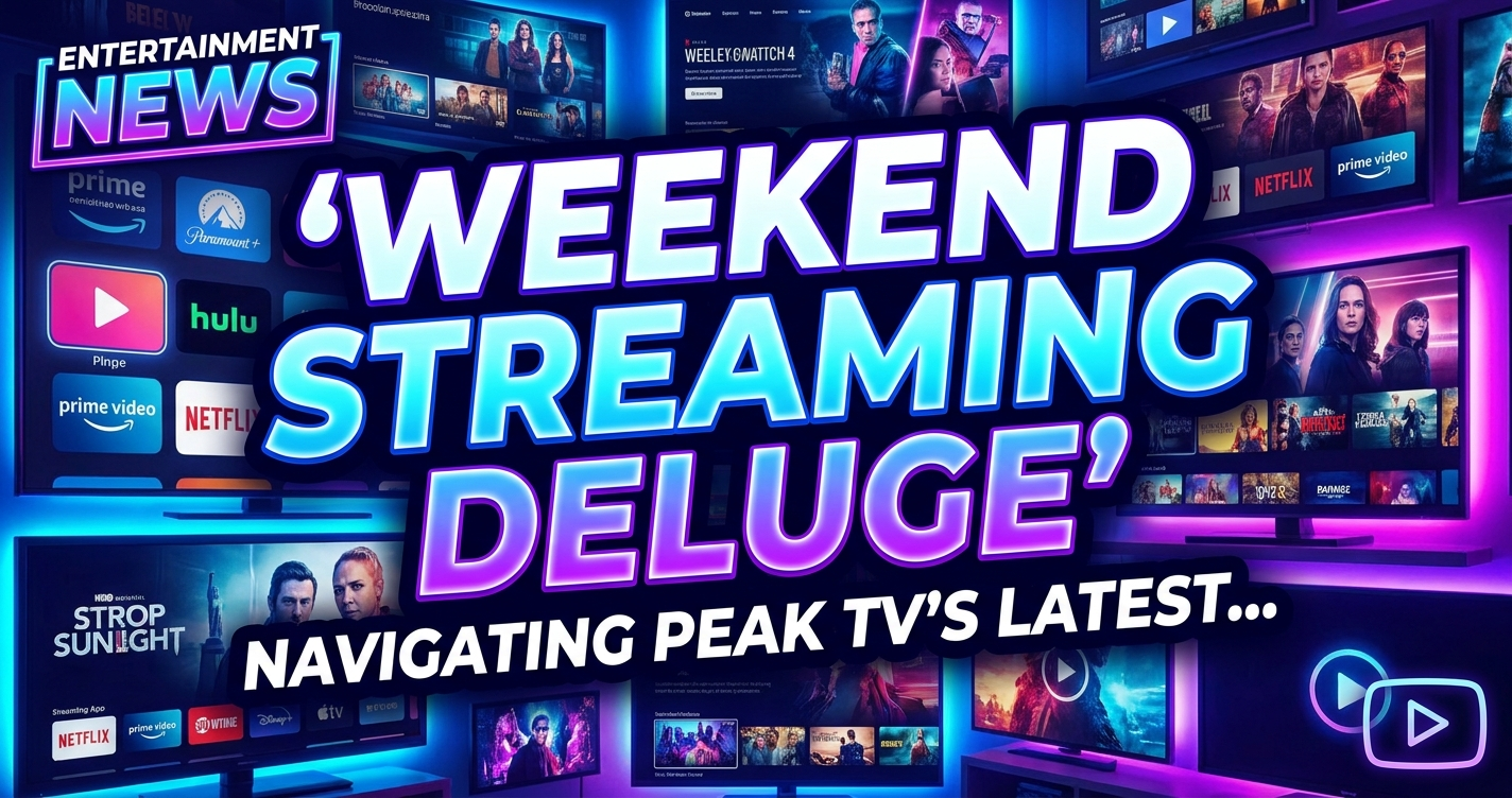 Weekend streaming deluge: navigating peak tv's latest content wave 1 Weekend streaming deluge: navigating peak tv's latest content wave