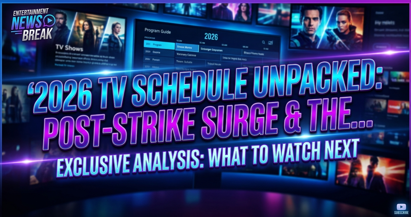 2026 tv schedule unpacked: post-strike surge & the new battle for your screen 1 2026 tv schedule unpacked: post-strike surge & the new battle for your screen