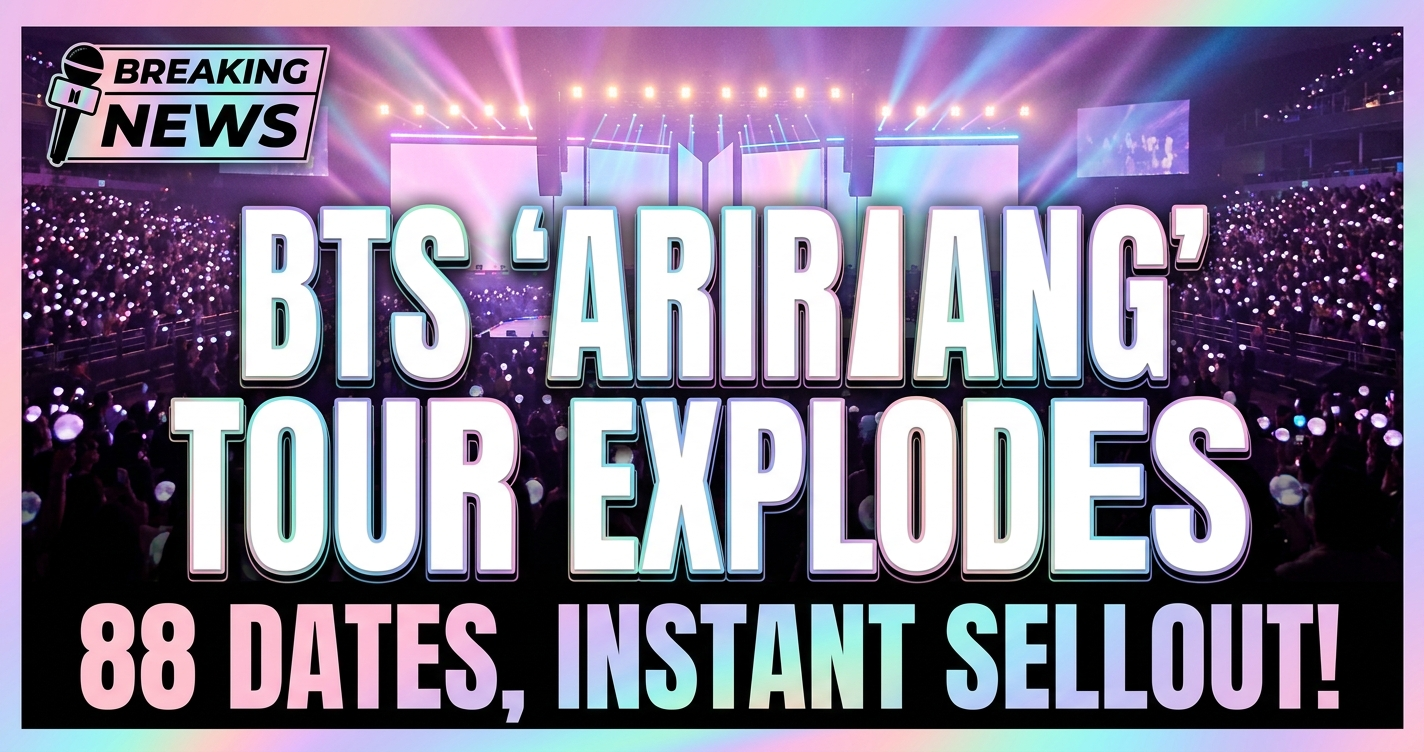 Bts 'arirang' tour explodes: 88 dates, instant sell-outs & unprecedented global demand 1 Bts 'arirang' tour explodes: 88 dates, instant sell-outs & unprecedented global demand