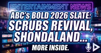 Abc's bold 2026 slate: 'scrubs' revival, shondaland dominance, and a new anchor