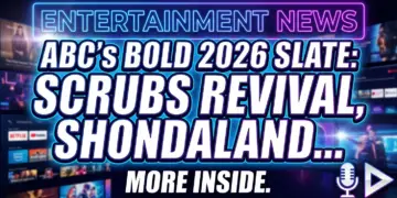 Abc's bold 2026 slate: 'scrubs' revival, shondaland dominance, and a new anchor