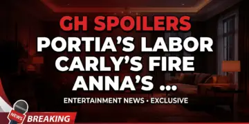 Gh spoilers: portia's labor, carly's fire, anna's deep dive!