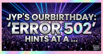 Jyp's ourbirthday: 'error 502' concept hints at a bold k-pop future