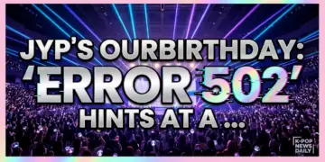 Jyp's ourbirthday: 'error 502' concept hints at a bold k-pop future