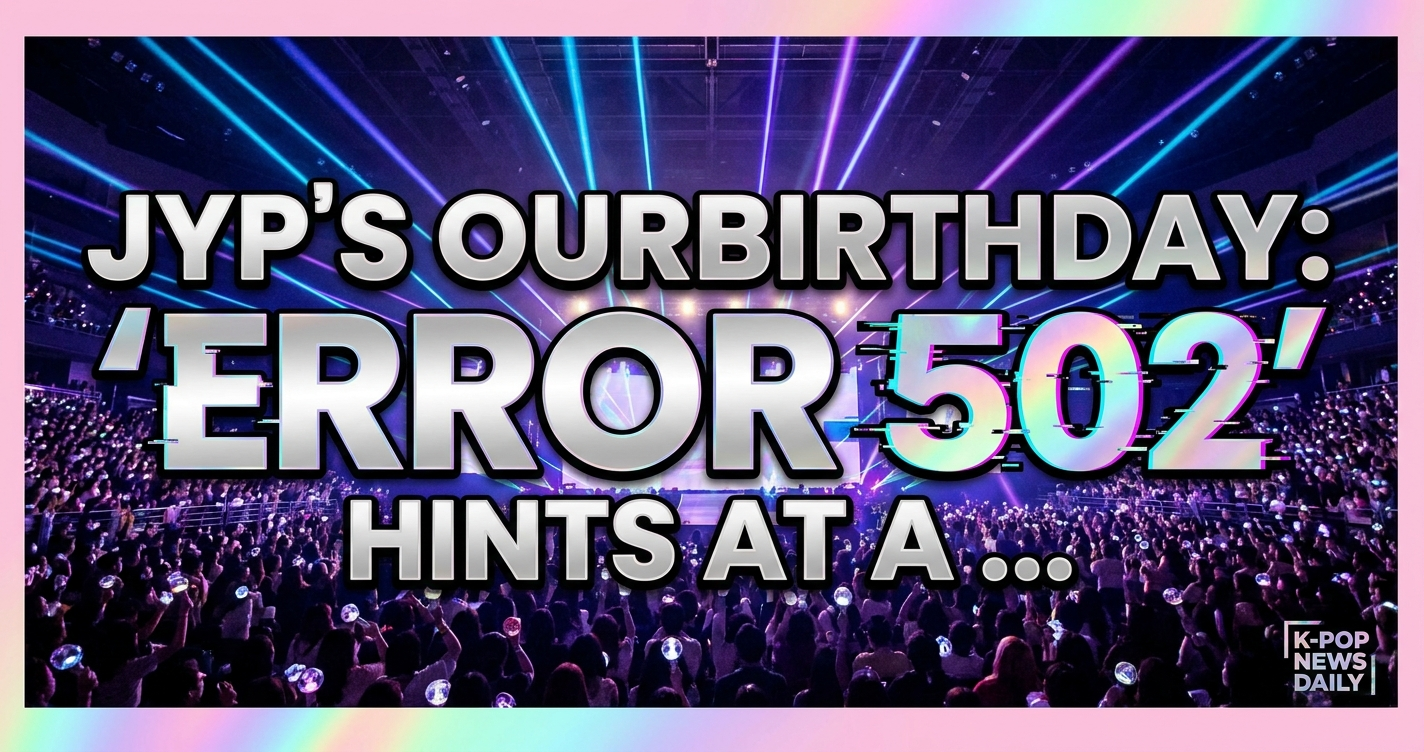 Jyp's ourbirthday: 'error 502' concept hints at a bold k-pop future 1 Jyp's ourbirthday: 'error 502' concept hints at a bold k-pop future
