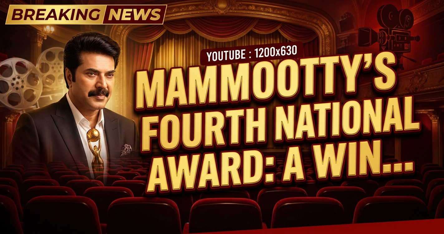 Mammootty's historic fourth national award: a win for bold cinema 1 Mammootty's historic fourth national award: a win for bold cinema