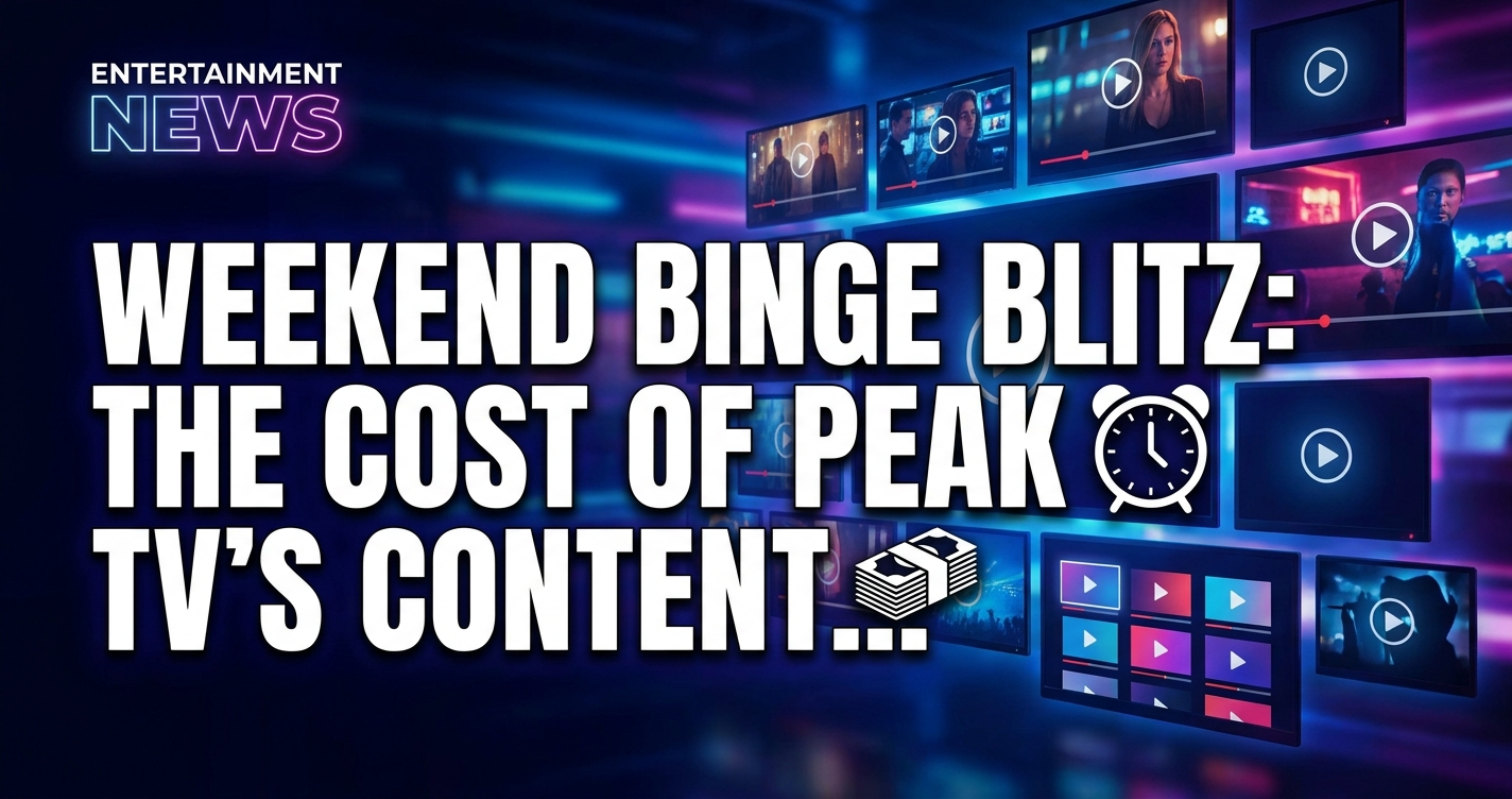 Weekend binge blitz: the cost of peak tv's content overload 1 Weekend binge blitz: the cost of peak tv's content overload