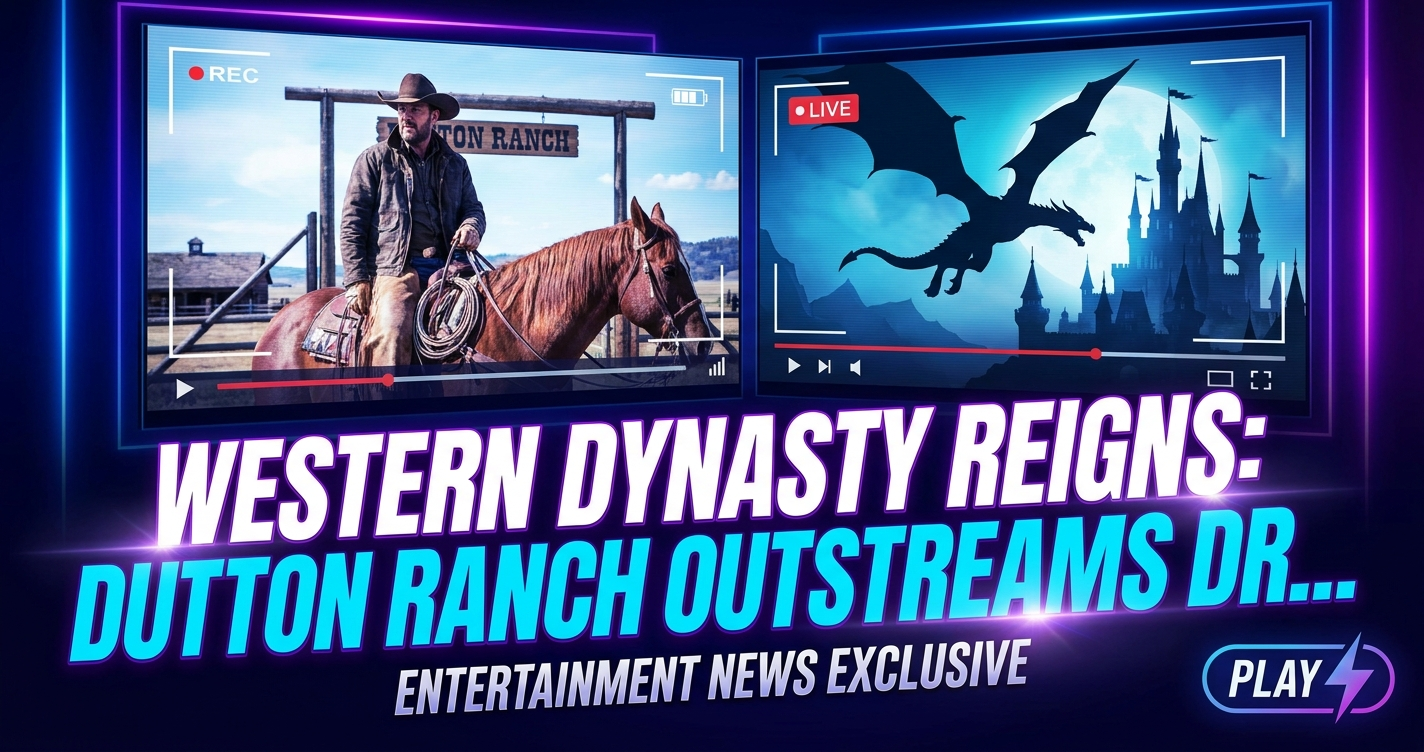 Western dynasty reigns: dutton ranch outstreams dragon fire on charts 1 Western dynasty reigns: dutton ranch outstreams dragon fire on charts