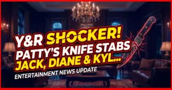 Y&r shocker! Patty's knife stabs jack, diane & kyle flee gc!