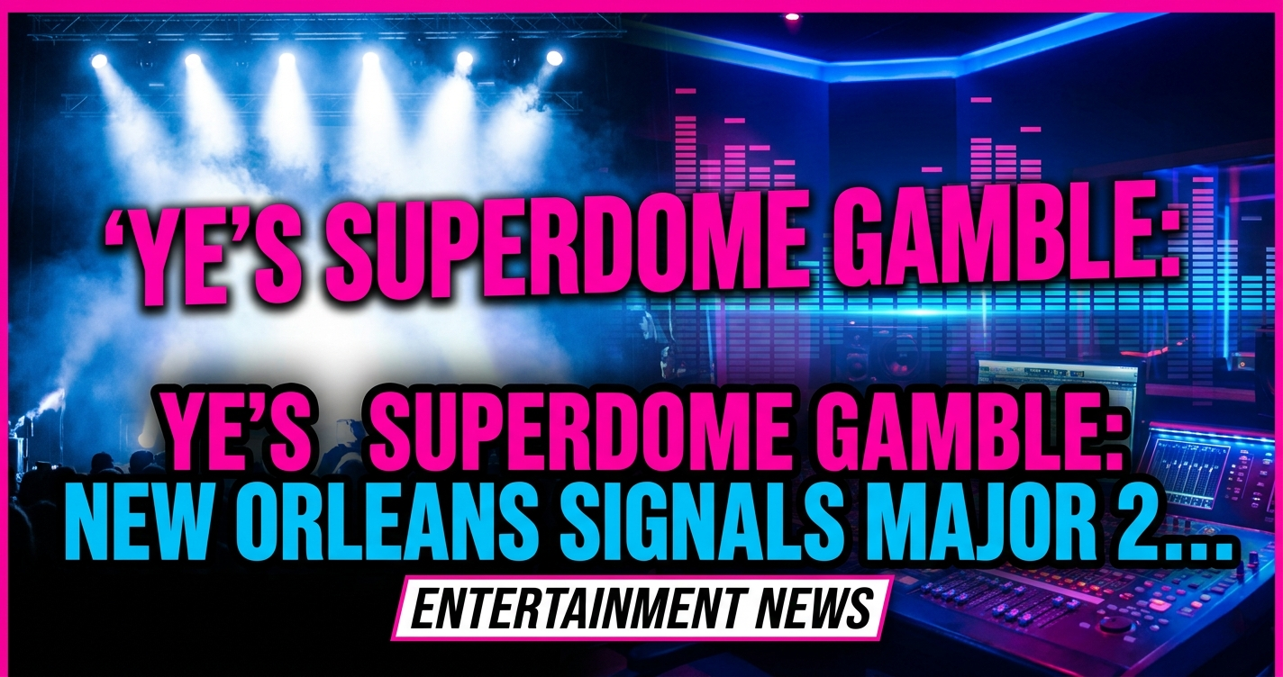Ye's superdome gamble: new orleans signals major 2026 tour ambitions 1 Ye's superdome gamble: new orleans signals major 2026 tour ambitions